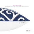 thumbnail image 4 of FBTS Prime Throw Pillow with Insert 18x18 Inches Navy Cotton Decor Embroidery Square Pillow Sham for Couch Bed Sofa Patio, 4 of 4