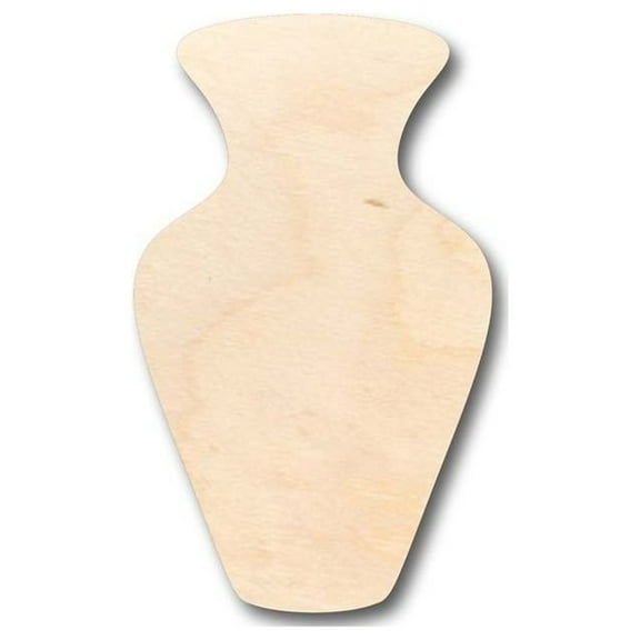Unfinished Wood Vase Shape - Craft- up to 46" DIY 5" / 1/4"