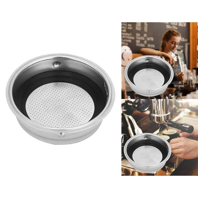 tredstone Panier de Filtre à Pression pour Machines à Café avec Anneau Noir Sans BPA Réutilisable 1 Tasse