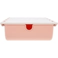 thumbnail image 4 of Adhesive Hidden Drawer Under Desk Storage Organizers Office Workers Schoolroom Classroom Pink Color 23.50X19.80X7.10CM 1Pcs, 4 of 4