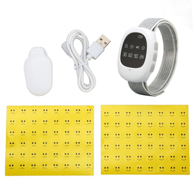 Alarma Inalámbrica para la Enuresis Nocturna con Sensor de Control de Humedad y Función de Vibración y Música Temporizada