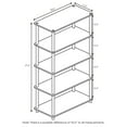 thumbnail image 6 of Furinno Turn-N-Tube 5-Tier Multipurpose Shelf Display Rack,Espresso and Black, 6 of 6