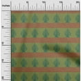thumbnail image 1 of oneOone Organic Cotton Poplin Twill Fabric Chevron & Tree Block Print Fabric BTY 42 Inch Wide, 1 of 4