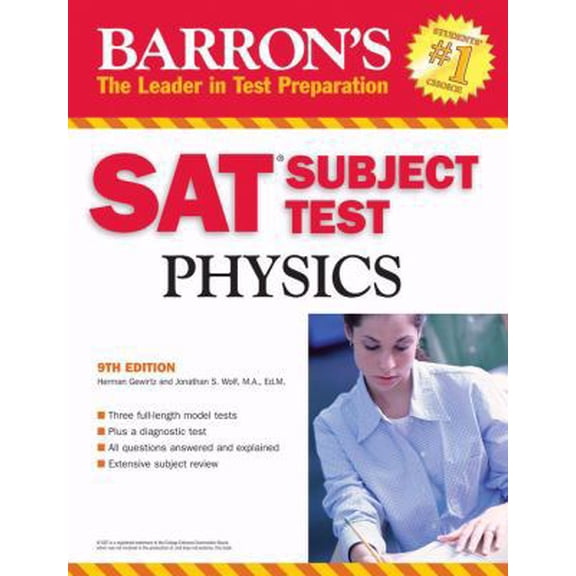 Pre-Owned Barron's SAT Subject Test in Physics (Barron's: The Leader in Test Preparation) (Paperback) 0764136631 9780764136634