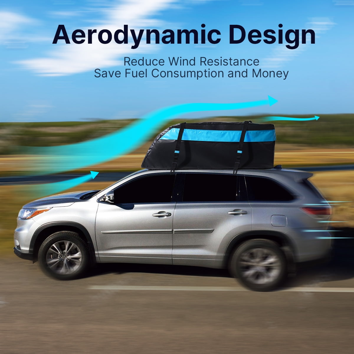 KING BIRD 15 100% Waterproof Rooftop Luggage Carrier, No