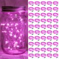 thumbnail image 1 of Guirnalda de luces LED de color rosa tiza, 7 m, 20 LED, funciona con pilas, 1 of 6