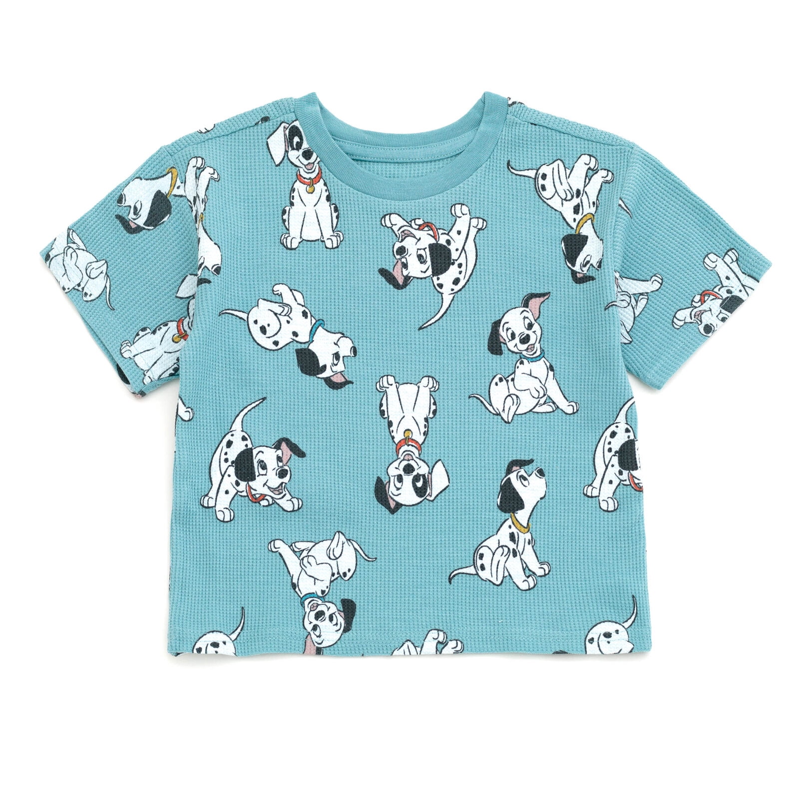 Disney 101 Dalmatians Toddler Boys' 2-Piece T-Shirt and Shorts Set Dalmatians Muted Teal