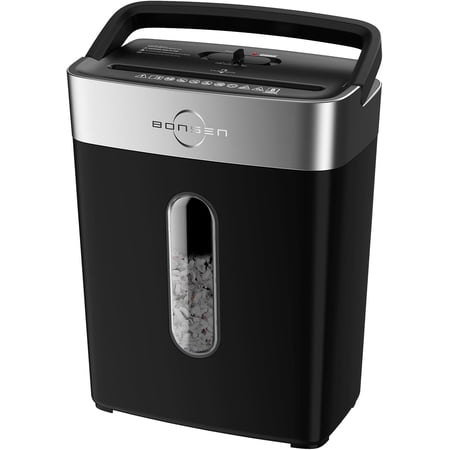 Shredder for Home Office, 4 Gallons 8-Sheet Cross Cut Credit Card Shredder, Small Paper Use, High Security Level P-4, ETL Certification (S3101)