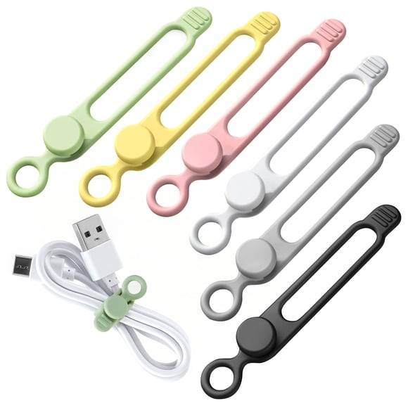 Cable organizador de cables awrose, cable de datos de silicona, 30 unidades