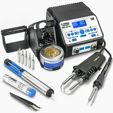 X-Tronic 8020-XTS 2-in-1 Soldering Iron & Hot Tweezers Station w/ Adjustable Temp Presets & Accessories