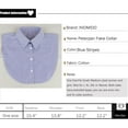 thumbnail image 5 of CAILDANL Striped Detachable Fake Collar Half Shirt Blouse Collar Faux False Collar Elegant for Women Girls, 5 of 6