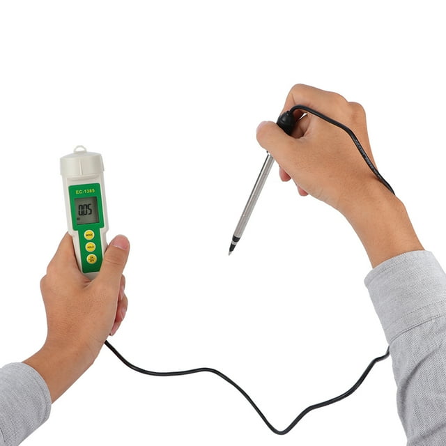EC Tester,, CF Tester, Quick and Convenient Reading with Test Probes and Electrode Induction Probes for Aquarium Household for Laboratory Hot Springs