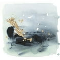 thumbnail image 2 of Borges, Victoria 15x15 White Modern Wood Framed Museum Art Print Titled - Cerulean and Gold II, 2 of 4