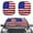 American Flag, variant on FOR U DESIGNS Butterfly Galaxy Car Sunshade for Sedan SUV Truck Foldable UV Ray Reflector Anti-Dirty Vehicle Front Window Sun Shade 2 Pack Automobile Accessiores