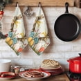 thumbnail image 6 of Easter Bunny Eggs Kitchen Towels Set of 2, Spring Tulip Daisy Flowers Leaves Pastoral Absorbent Dish Towels for Kitchen, Microfiber Hand Towel, Quick Drying Tea Towel for Cleaning Dishcloths, 6 of 7