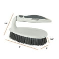 thumbnail image 2 of Superio Utility Scrub Brush with Stiff Bristles, Comfort Grip Handle, Heavy Duty Grey Household Scrubber for Home, Kitchen, Bathroom, Shower, Sink, Toilet, Hot Tub, Carpet, 2 of 7