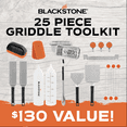 Blackstone 25 Piece Griddle Tool Kit Gift Set for Grilling and Cleaning