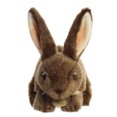 thumbnail image 3 of TheMogan 10" Flemish Rabbit Soft Fluffy Plush Stuffed Farm Animal Toy Gift Brown, 3 of 6