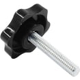 thumbnail image 4 of YISITIAN M6 x 30 Thread Star Knobs, Stainless Steel Hex Grip with Plastic Handle, Clamping Handles for Assortment Fixing (6 Pcs, Hex Shape with Nuts and Flat Washers) CJ919-76475, 4 of 5