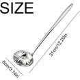 thumbnail image 4 of Stainless Steel Strainer Ladle, 2 in 1 Soup Strainer Separates Liquids, Hot Pot Dual Purpose Colander Soup Ladle for Cooking and Straining for Homes and Restaurants (Gold&Silver)DSF, 4 of 7