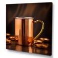thumbnail image 2 of Designart "Copper Cup Chronicles Of Moscow Mules" Drinkware Canvas Art Print, 2 of 7