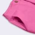 thumbnail image 6 of LIIPEE Girls Boys School Uniform Pants Solid Color Stretchy High Waisted Zipper Straight Leg Trousers With Pockets Kids Elegant Birthday Pants,Hot Pink,11-12 Years, 6 of 8