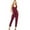 Wine, variant on Pink Ice Women's Juniors Comfy Jogger Jumpsuit (Black, Small)