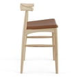 thumbnail image 4 of Pemberly Row Danish Design Vegan Leather Counter Height Stool in Natural, 4 of 7