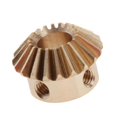 thumbnail image 5 of 1 module bevel gear 20 mm gear diameter 13 mm height, copper / steel 8mm Hole M4x2 Copper, 5 of 7
