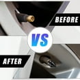 thumbnail image 3 of Unique Bargains 4 Pcs Black Car Tire Dustproof Caps Motorcycles Tower Shape Air Valve Cover for Wheel, 3 of 7