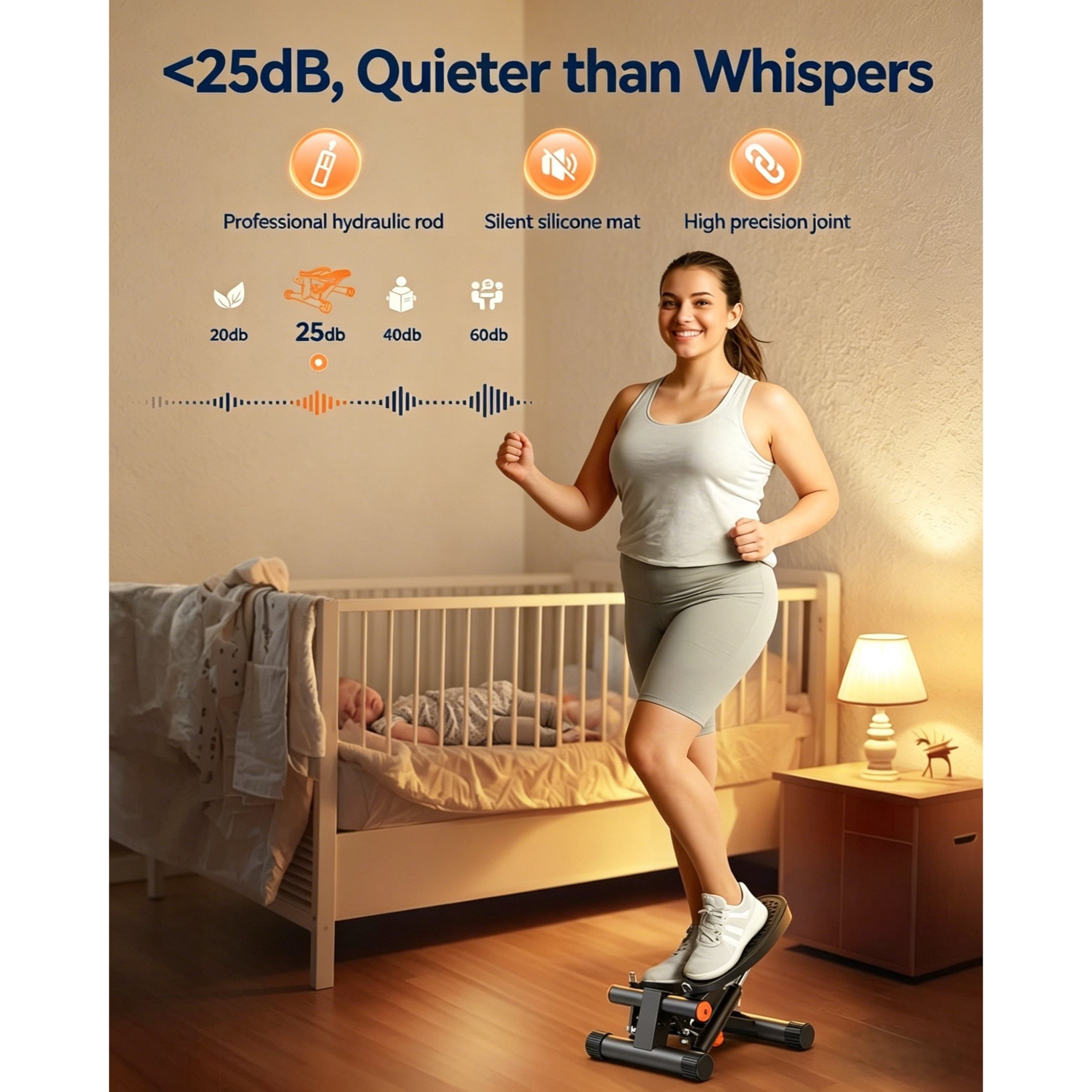 Multifunctional Mini Treadmill, Foldable Flat Design with Climbing Trainer & Resistance Band, Easy Storage, Ideal for Home Workout for Men & Women