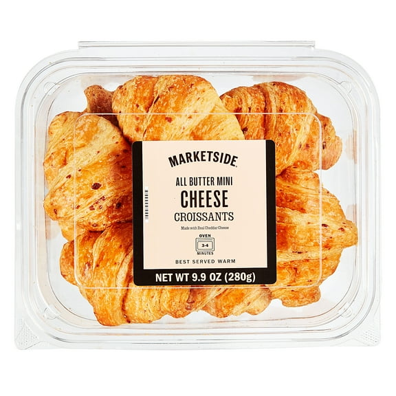 Marketside All Butter Mini Cheese Baked Croissants, 9.8 oz, 10 Count