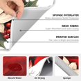 thumbnail image 3 of Ryvnso Christmas Cardinal Fir Berry Dish Drying Mat for Kitchen Countertop 16x18 Small Dish Pad Drainer Rack Dish Sink Mats, 3 of 7