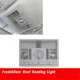 thumbnail image 2 of Car Front Console Roof Reading Light 6Q0947613A for 9N 02-10 Seat Dome Light Ceiling Lamp, 2 of 5