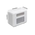 thumbnail image 3 of Wall-Mounted Tissue Box, Modern Plastic Tissue Container for Bathroom, Kitchen & Office, Versatile Storage Shelf, Transparent Window & Mobile Phone Slot for Home Organization, 3 of 9