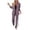 *Purple, variant on Women's Plus Size 2 Piece Blazer Set,Ladies Long Sleeve Jacket and Wide Leg Pants,Fashion Business Outfit for Women,Khaki,Size XXL