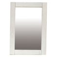 thumbnail image 1 of Benjara Miroir avec Extérieur Brossé, Blanc, 1 of 4
