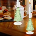 thumbnail image 4 of Ganfancp Árbol de Navidad Portavelas Decoraciones de Navidad Árbol de Navidad de Cristal Decoraciones para Fiestas de Navidad Rebajas Flash Deals 1 X Candelabro, 4 of 6