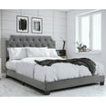 thumbnail image 2 of Belle Isle Furniture  Regal Tufted Queen Size Bed with USB Power Connection - Grey, 2 of 7