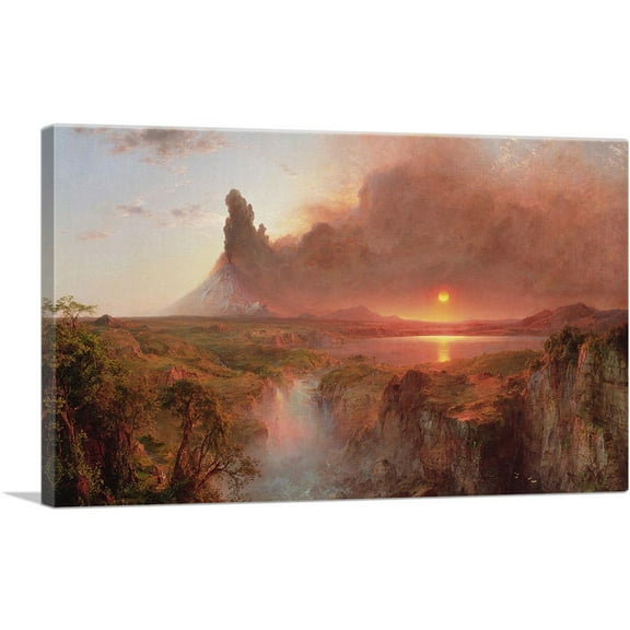 ARTCANVAS Cotopaxi Ecuador Canvas Art Print by Frederic Edwin Church - Size: 26" x 18" (0.75" Deep)