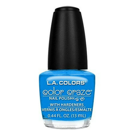 L.A. Colors Color Craze Aquatic Nail Polish with Hardeners, 0.44 fl (Best Nail Hardener On The Market)