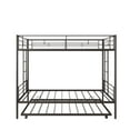 thumbnail image 2 of Twin Over Twin Bunk Bed with Trundle, Metal Space-Saving Design For Young Teens and Adults, Easy Assembly, K86, 2 of 10