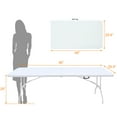 thumbnail image 2 of Table Pliante Portable, Intérieur et Extérieur, Convient au Camping, Blanc, 2 of 7