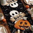 thumbnail image 6 of Smile Jack O Lantern Black Cat Boo Ghost Halloween Table Runner 13 x 72 Inch, 6 of 8
