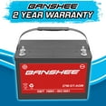 thumbnail image 3 of Banshee AGM/SLA 12V Vehicle Battery Group Size 27M, 600 CCA Top Post for Marine, 3 of 9