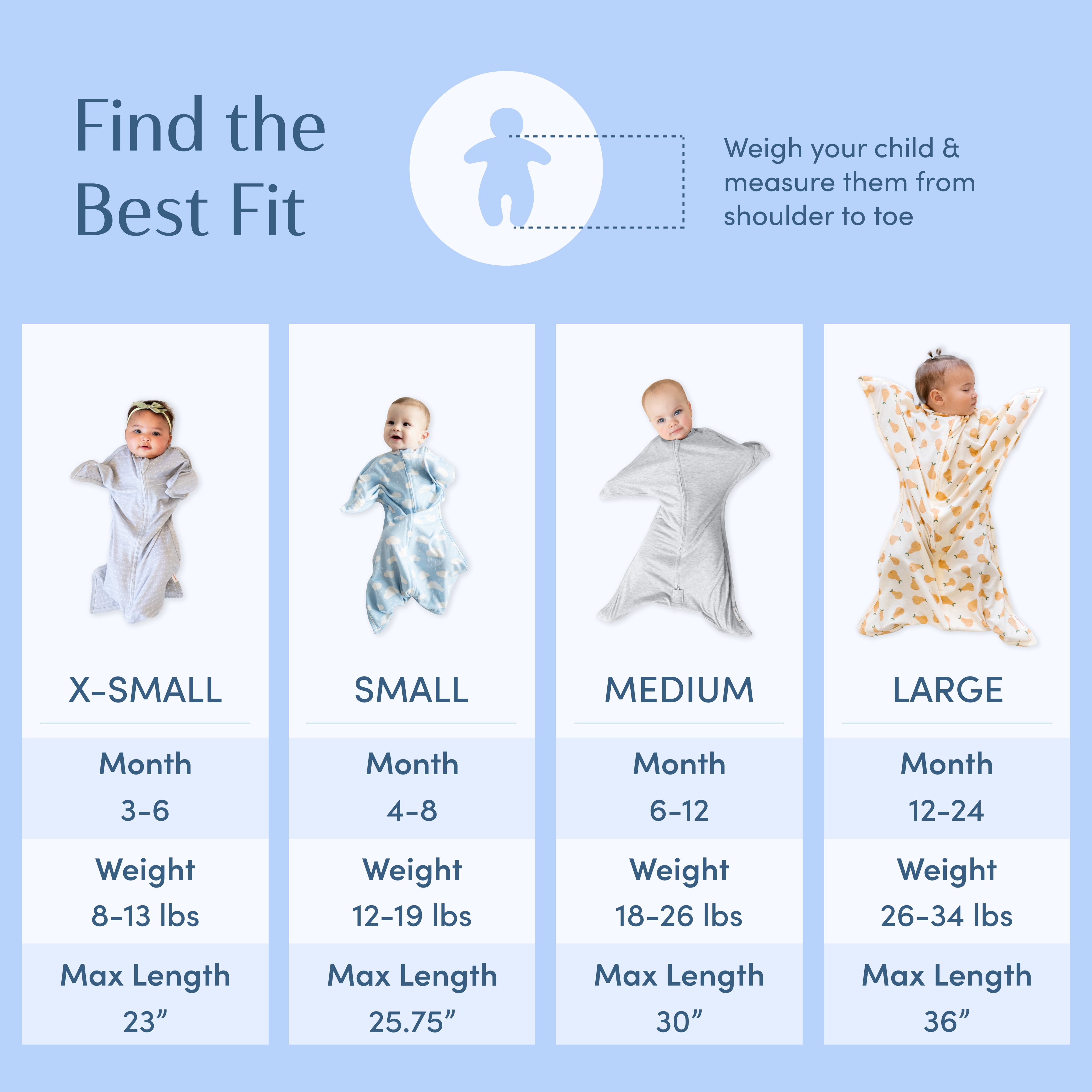 SleepingBaby Zipadee-Zip Transition Swaddle for Self-Soothing & Better Sleep, 2-Pack, Mint, Large (12-24 Months)