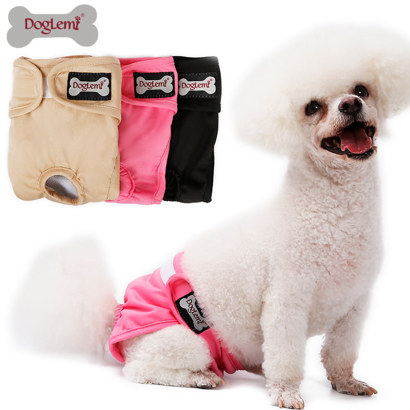 XS, Black DogLemi Male Dog Physiological Belt Male Dog Physiological Belt Prevent Harassment Dog Diapers Protect Belly Teddy Golden Hair Waterproof Underpants pet Sanitary Pants