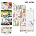 thumbnail image 6 of Yayeee 2 Pack Hand Towels for Bathroom 100% Cotton 16" x 28" Kitchen Towel, Brown Nordic Christmas House, 6 of 7