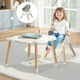 thumbnail image 4 of Costway Trona Convertible 6 en 1 para Bebés Silla Alta de Comer Infantil con Bandeja Desmontable Arnés Cojín PU para Niños de 6-36 Meses Blanco, 4 of 10