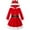 Red, variant on Odeerbi Kids Girls Cute Christmas Santa Claus Hooded Dresses Spring Fall Long Sleeve Cotton Dress Children's Fashion Plush A-Line Dress Kids Girls Clothes
